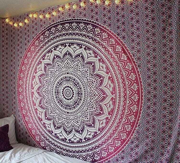 Mandela Wall Hanging Tapestry Yoga Beach Throw Carpet Home Bedroom Decor Mandala Wall Tapestry Blanket