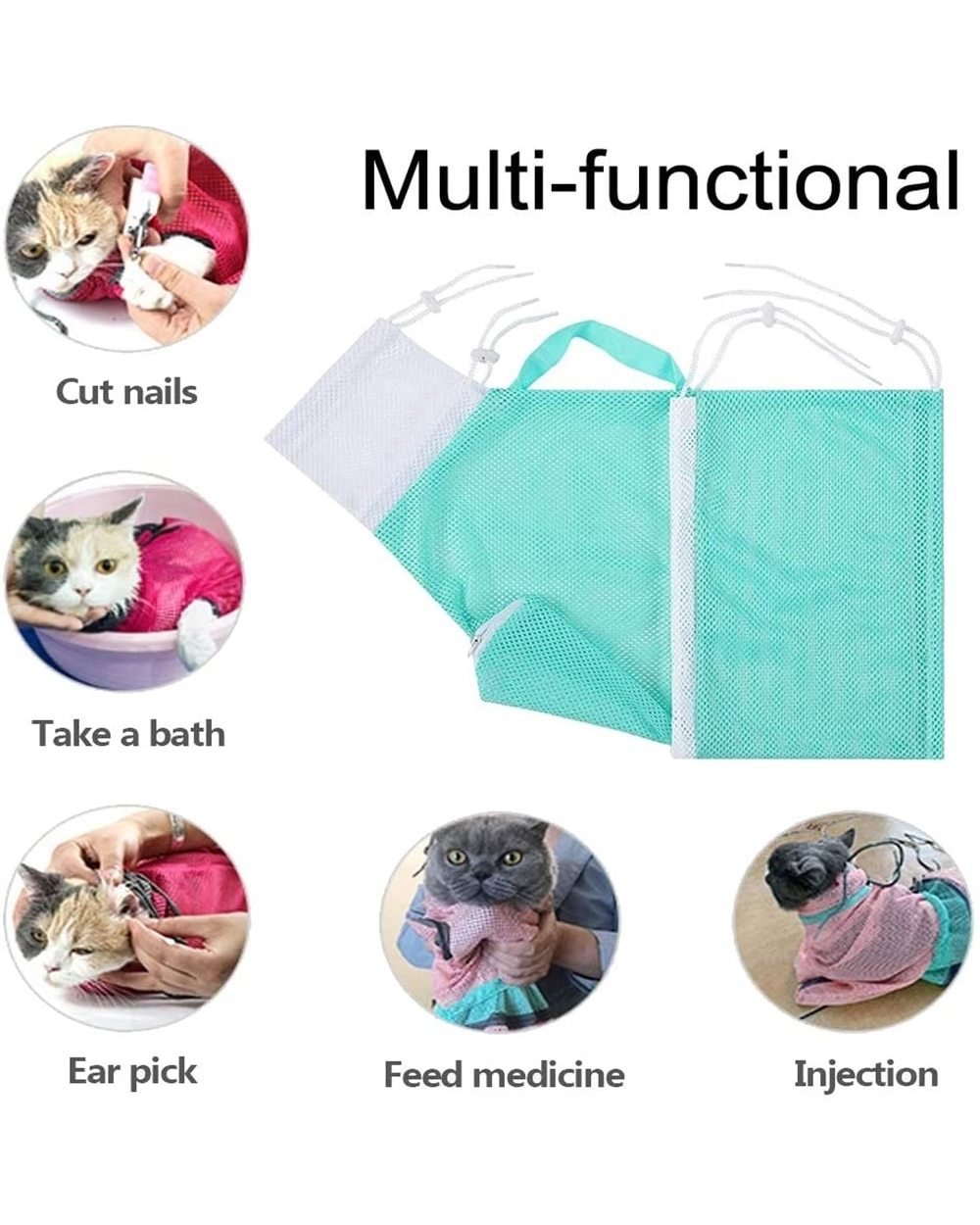 (🎁Summer HOT Sale 50% OFF)Multi-functional Pet Grooming Bath Bag