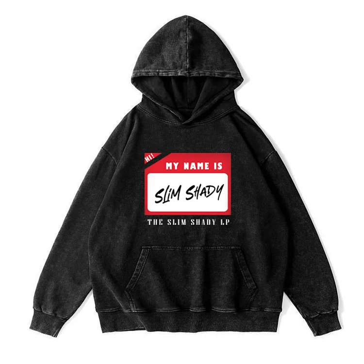 Men's Vintage The Slim Shady LP Print Washed Hoodie