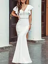 Falabal Mermaid Short Sleeves Maxi Dress