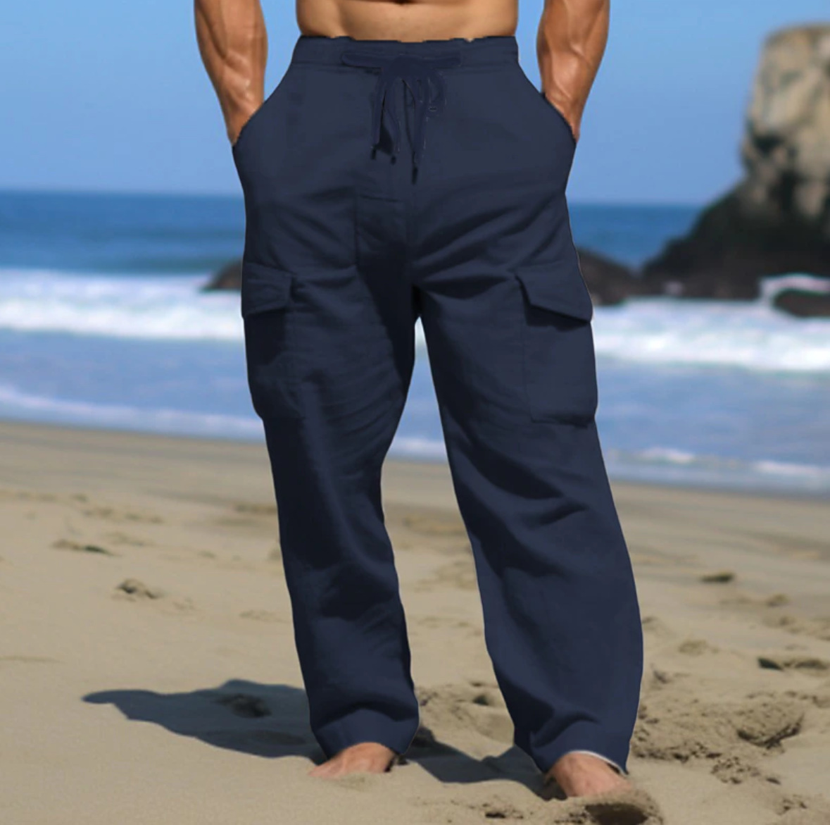Men's Multi-Pocket Flat Breathable Outdoor Casual Pants