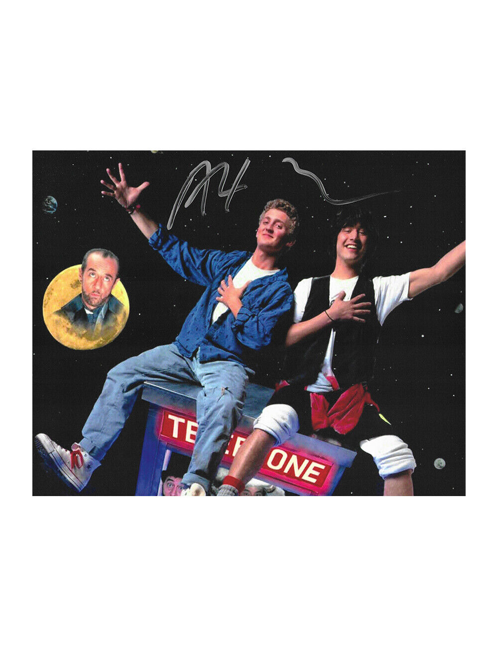 10x8 Bill & Ted Print Signed by Alex Winter 100% Authentic + COA