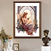 >SALE<5D DIY Full Round Drill Diamond Painting Elf Girl Read Book Art Craft 30x40cm