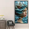 Silhouette Ocean Girl-11CT Stamped Cross Stitch 40*70cm/15.75*27.56in(Big Size) tapestrymarket