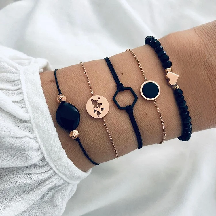 'The World is My Oyster' Bracelet Set