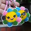 Bead Embroidery - 2Pcs Sunflower Bead Cross Stitch Keychain Kit
