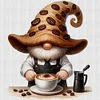 (Multi-Style) Coffee Gnome-11CT Stamped Cross Stitch 40*40cm