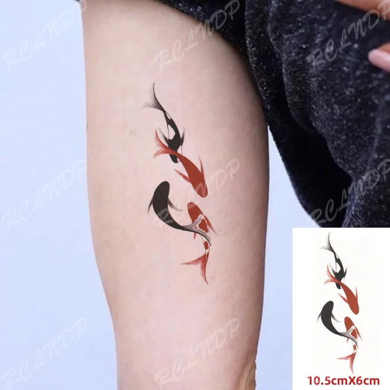 Waterproof Temporary Tattoo Sticker Feather Arrow Compass Element Fake Tatto Flash Tatoo Small Body Art for Kids Men Women