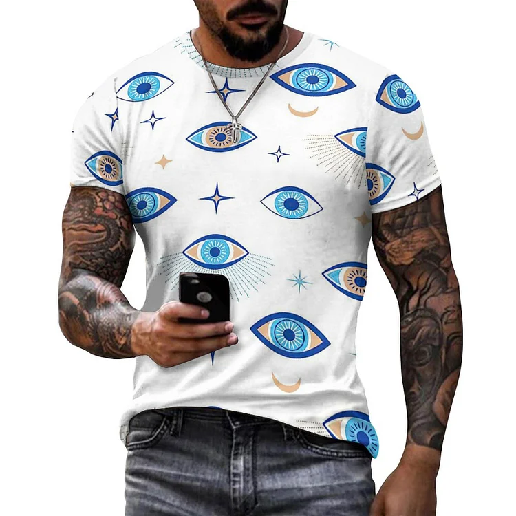 Cotton T-shirt Evil Eye  customized, personalized, gift