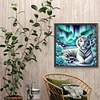Diamond Painting - Full Round Drill - White Tiger(Canvas|40*40cm)