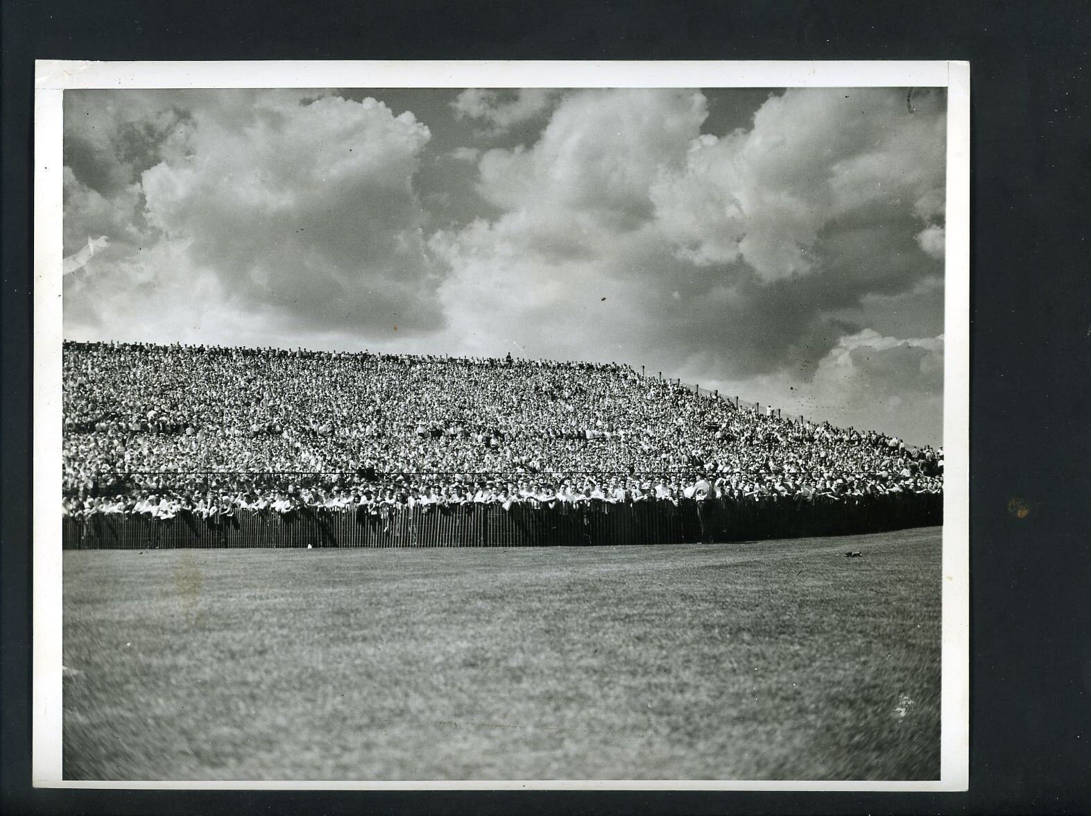 Braves Field overflow crowd on appreciation day circa 1940's Press Photo Poster painting Boston