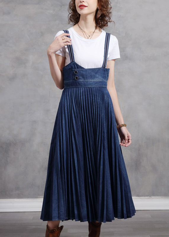 PlatieBBZigata dress - Blue Denim