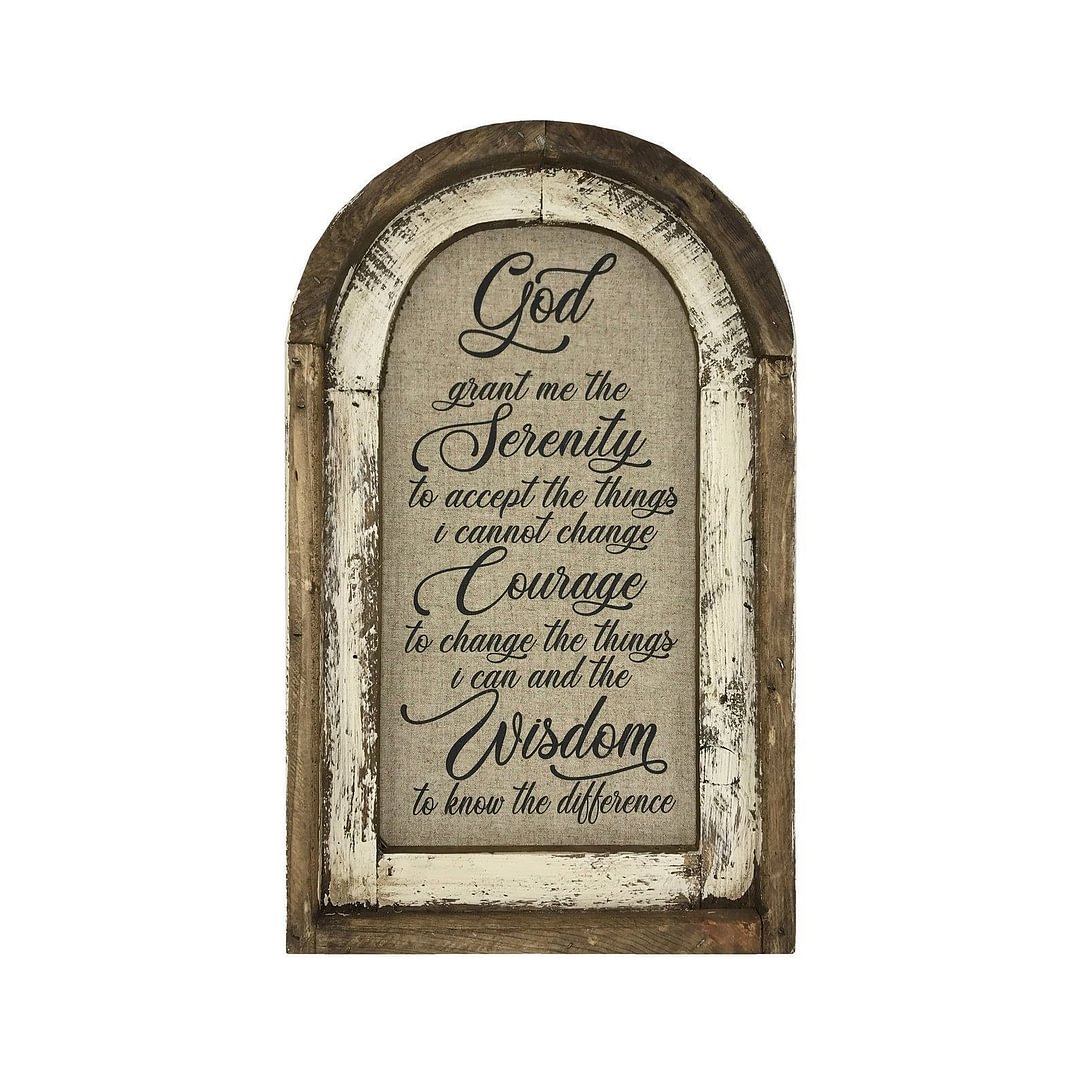 Serenity Prayer Wall Art Rustic Farmhouse Decor