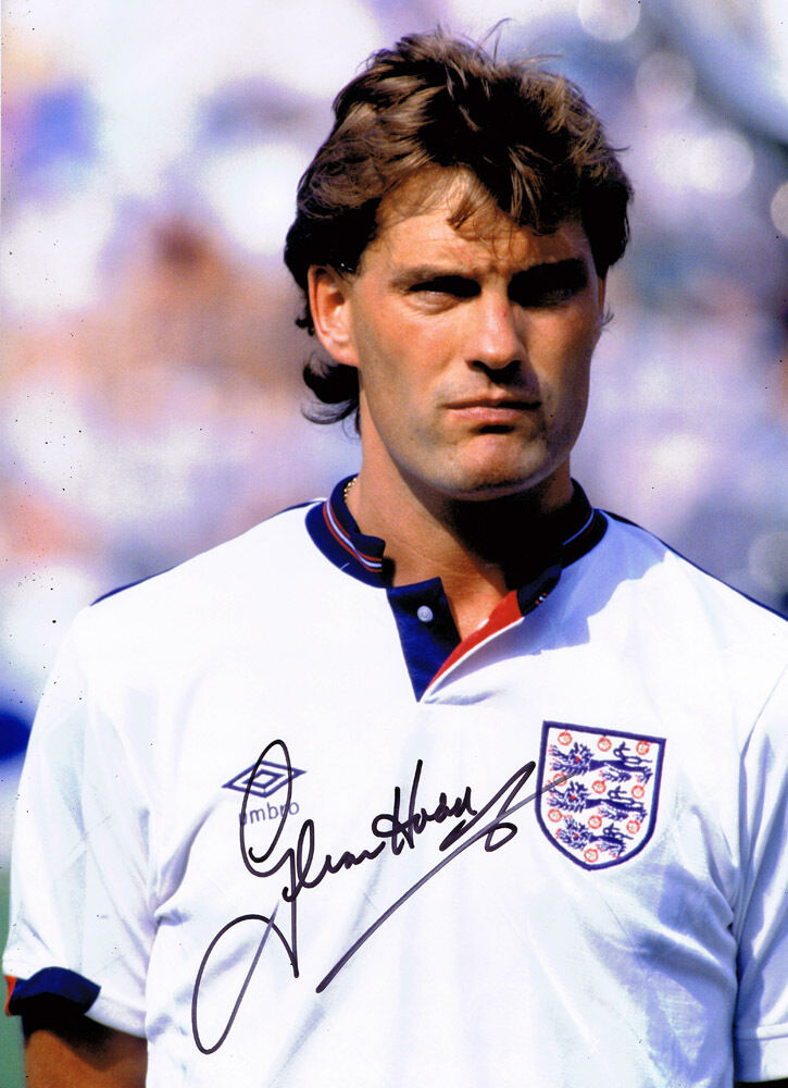 Glenn Hoddle HAND SIGNED England Team Football Legend 16x12 Photo Poster painting AFTAL RD COA