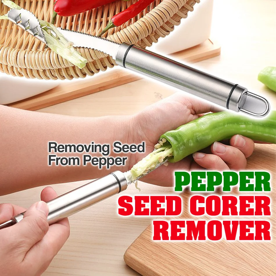 (🔥Last Day Promotion- SAVE 40% OFF) Pepper Seed Corer Remover(buy 2 get 3 free now)