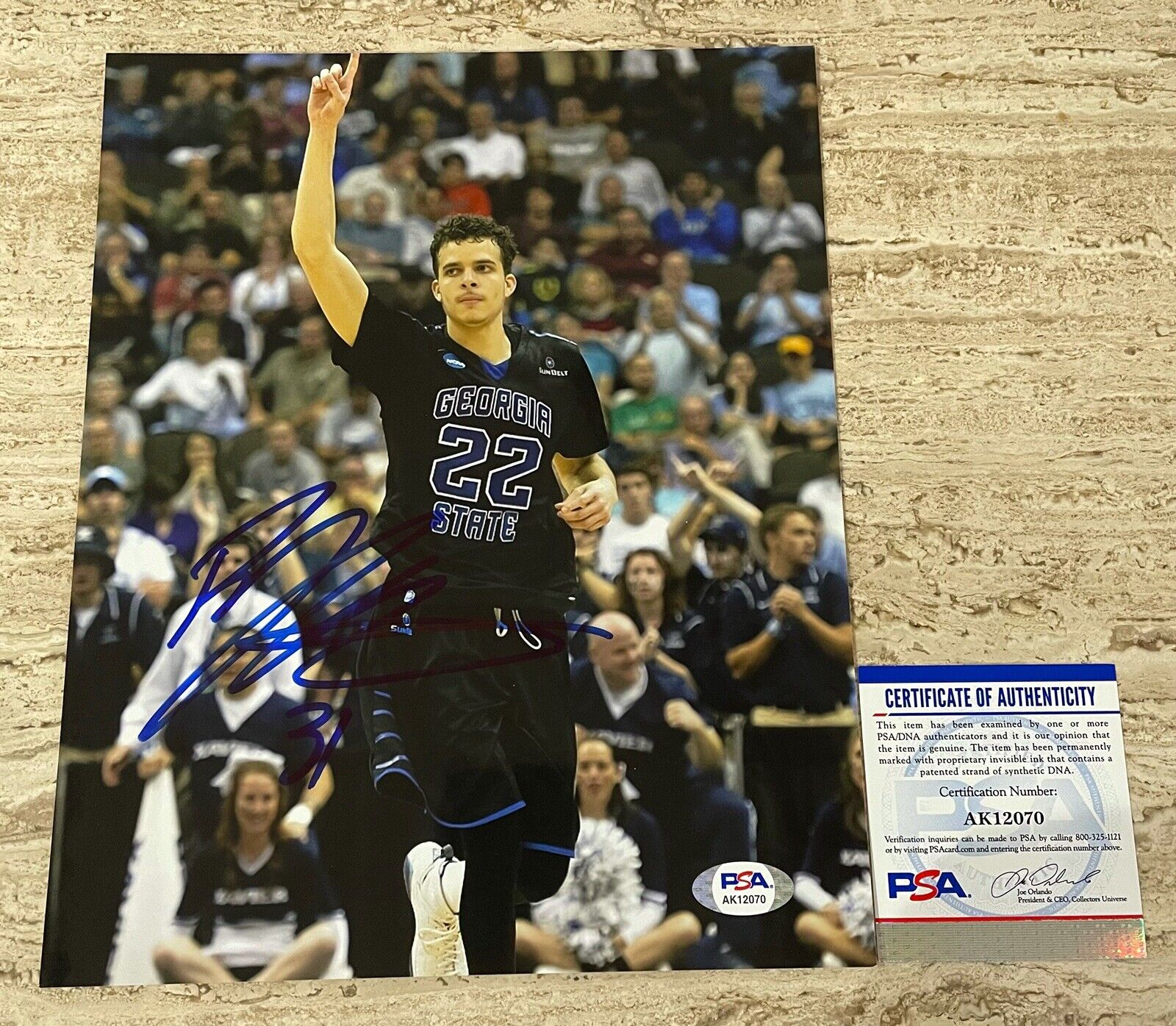 R.J. Hunter Georgia State University Autographed Signed 8X10 Photo Poster painting PSA/DNA COA