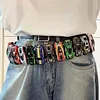 DIY Car Model Hand-Painted Color Matching Casual Belt Dopamine Car Accessories Punk Fashion Jeans
