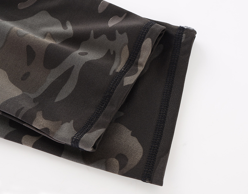 Round Neck 1/4 Zipper Raglan Long Sleeve Camo Slim Sports Underwear Suits Round Neck 1/4 Zipper Raglan Long Sleeve Camo Slim Sports Underwear Suits