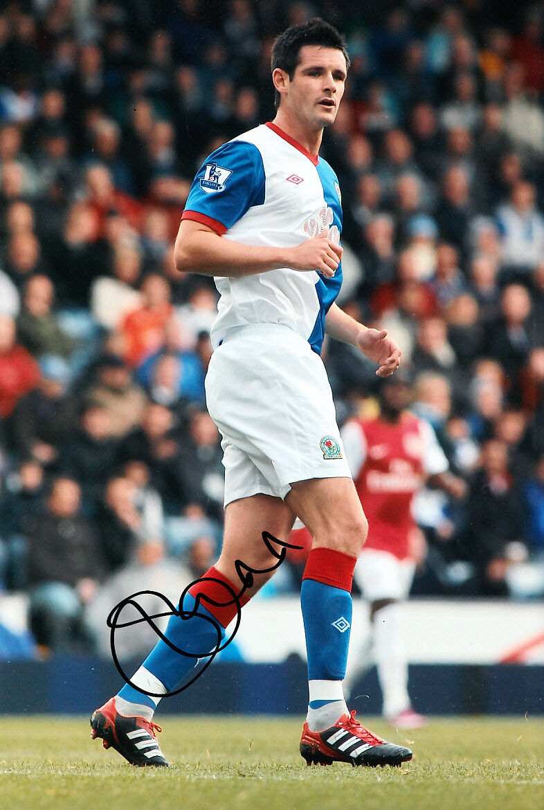 Blackburn Rovers F.C Scott Dann Hand Signed 11/12 Photo Poster painting 12x8 2.