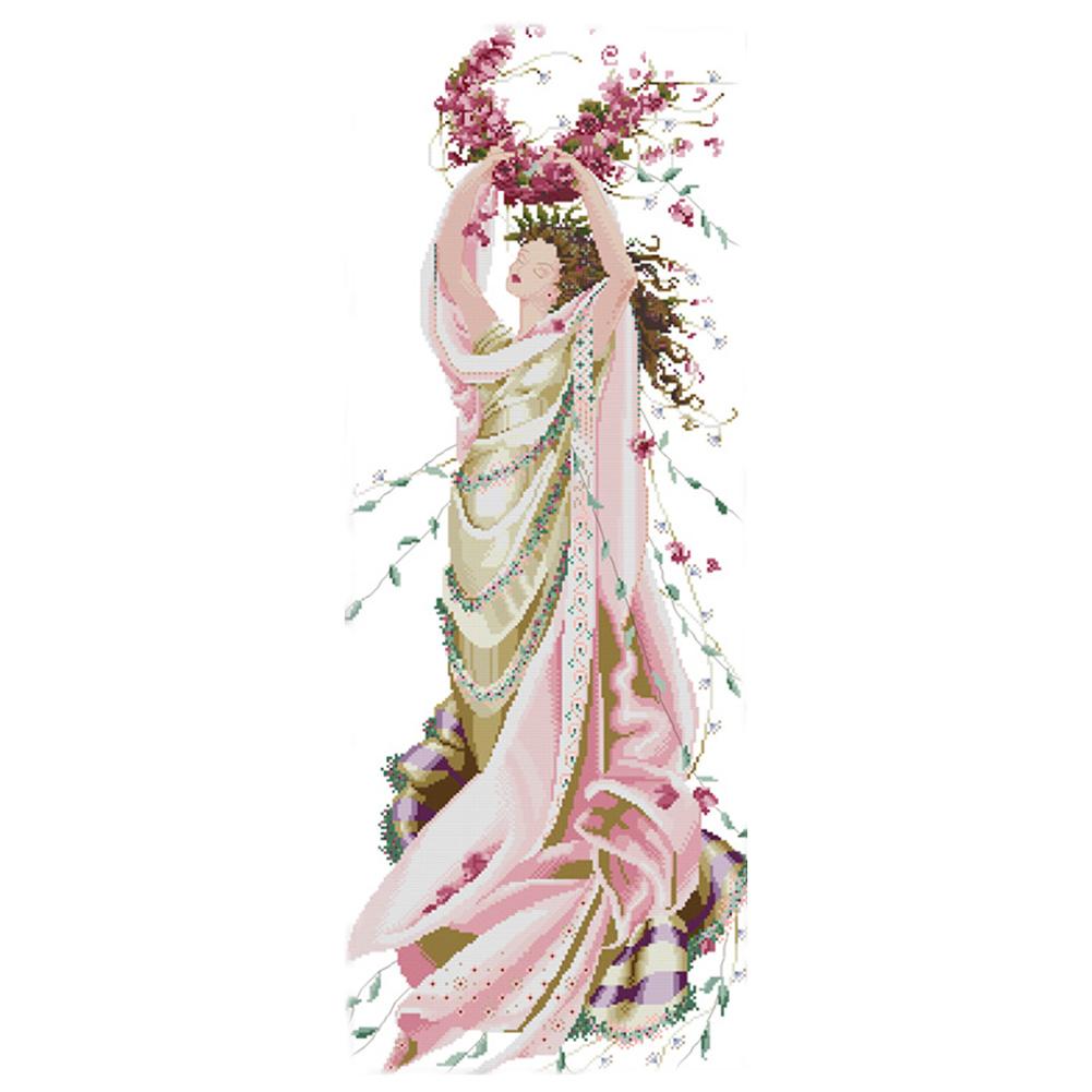 

Rose Celebration Banquet - 14CT Stamped Cross Stitch - 34*77cm, 501 Original