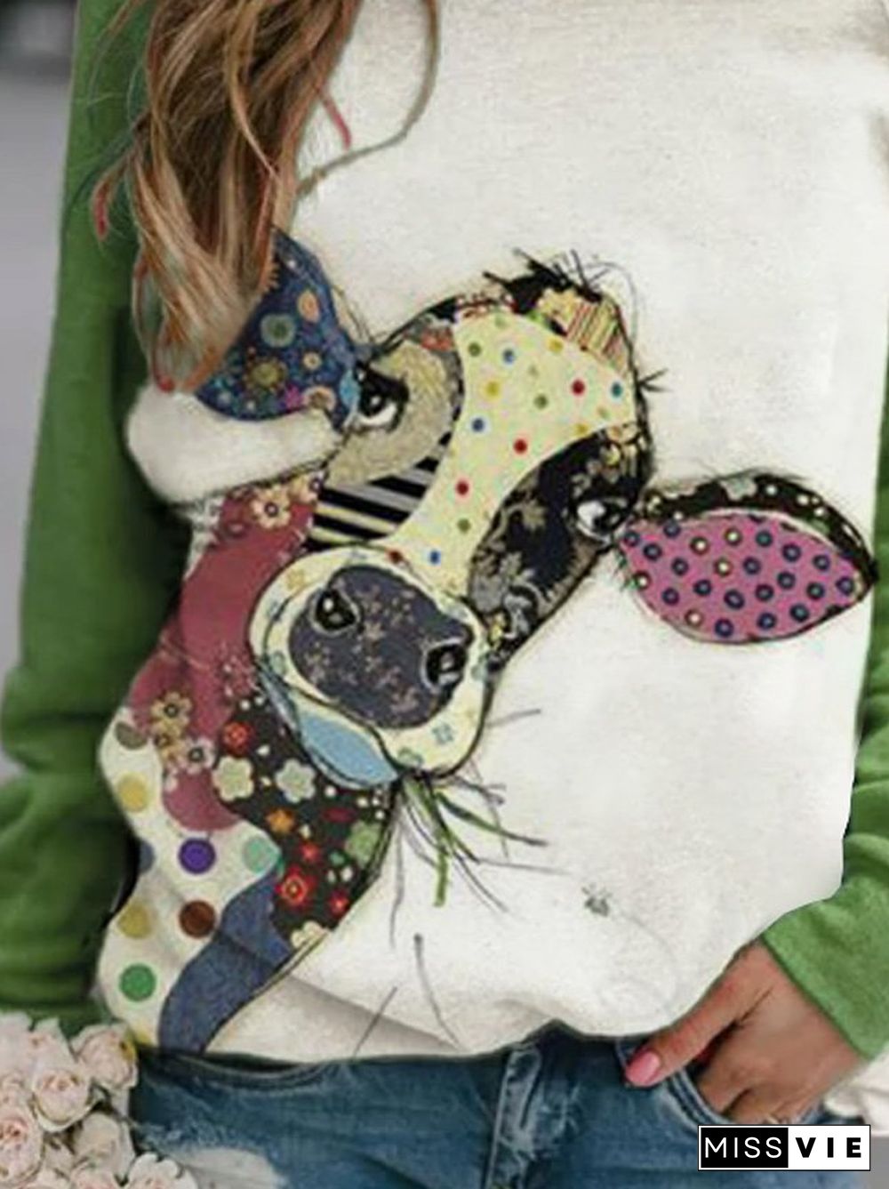 Casual Raglan Sleeve Sweatshirts