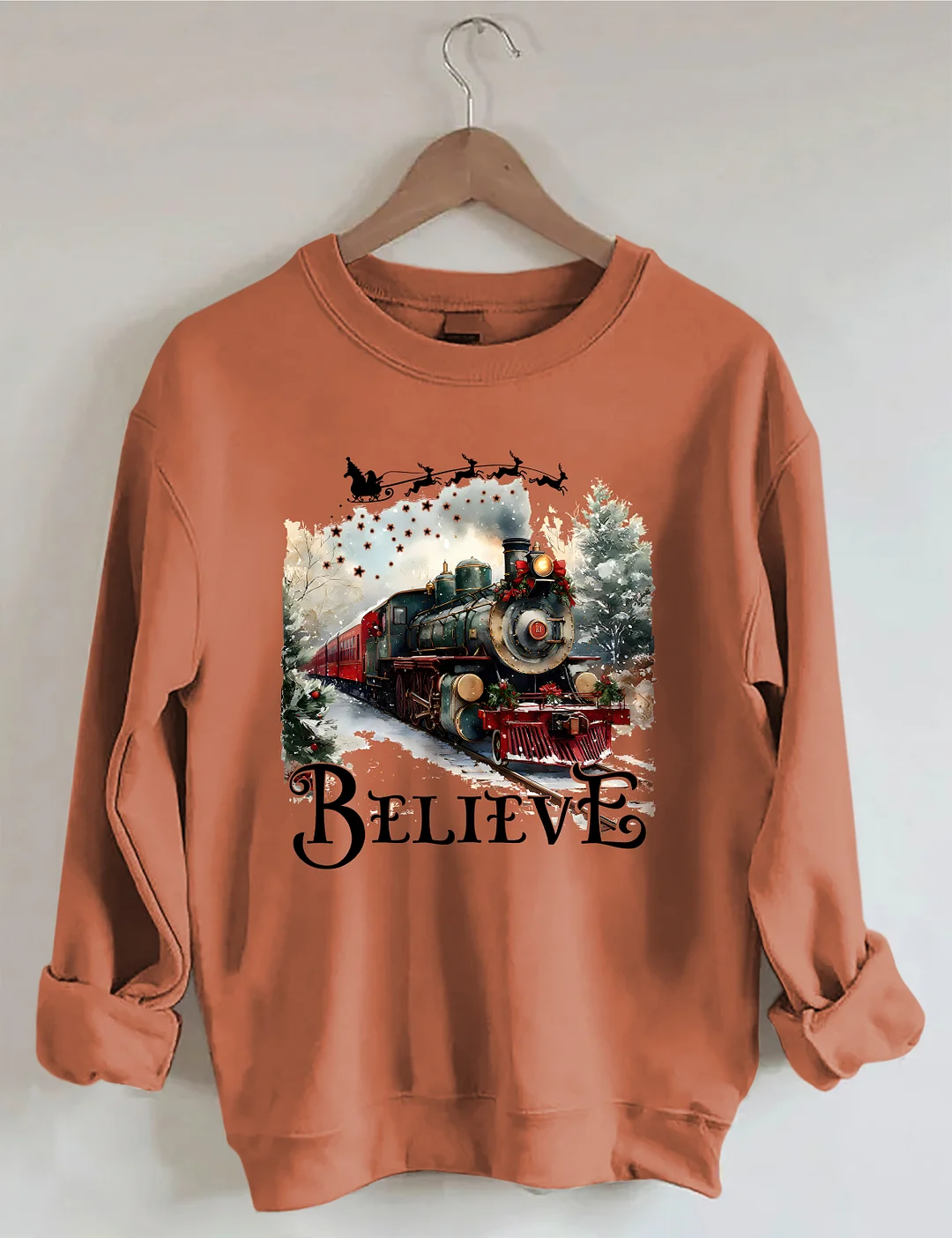 Believe Train Christmas Sweatshirt