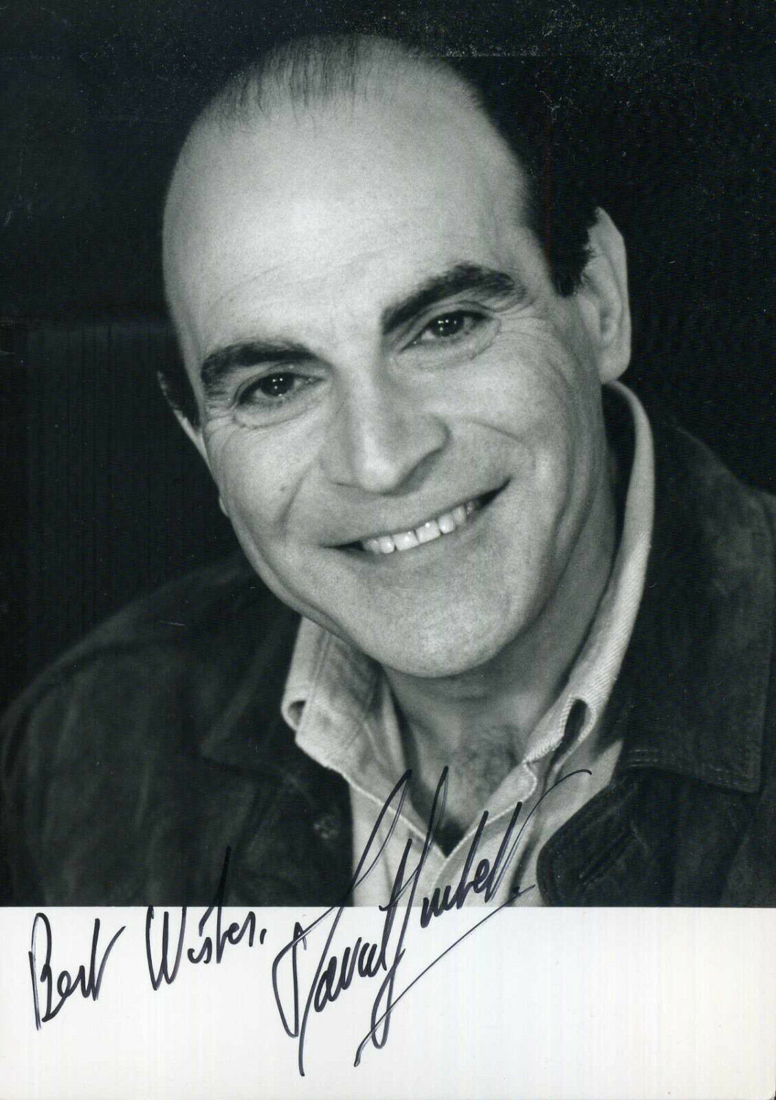 DAVID SUCHET Signed Photo Poster paintinggraph - TV & Film Actor - reprint