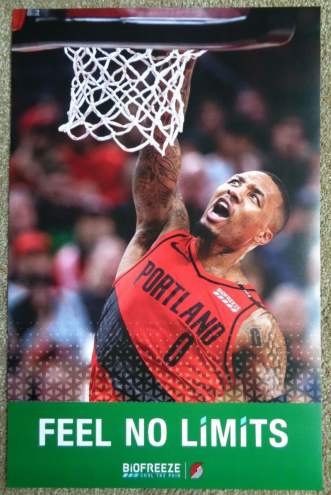 DAMIAN LILLARD 2019 Blazers POSTER Game Handout Portland Trailblazers SGA