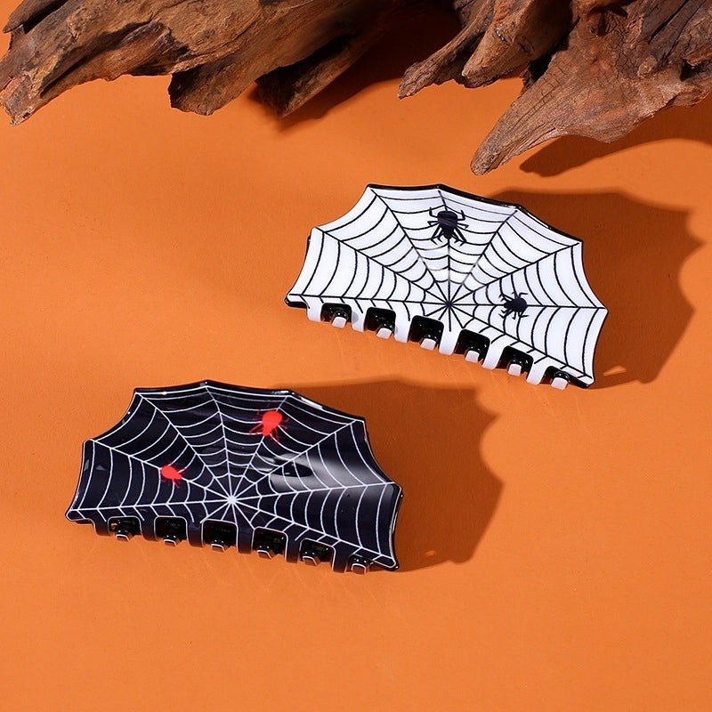 Halloween Casual Minimalist Women’s Spider Spider Web Arylic Hair Claws