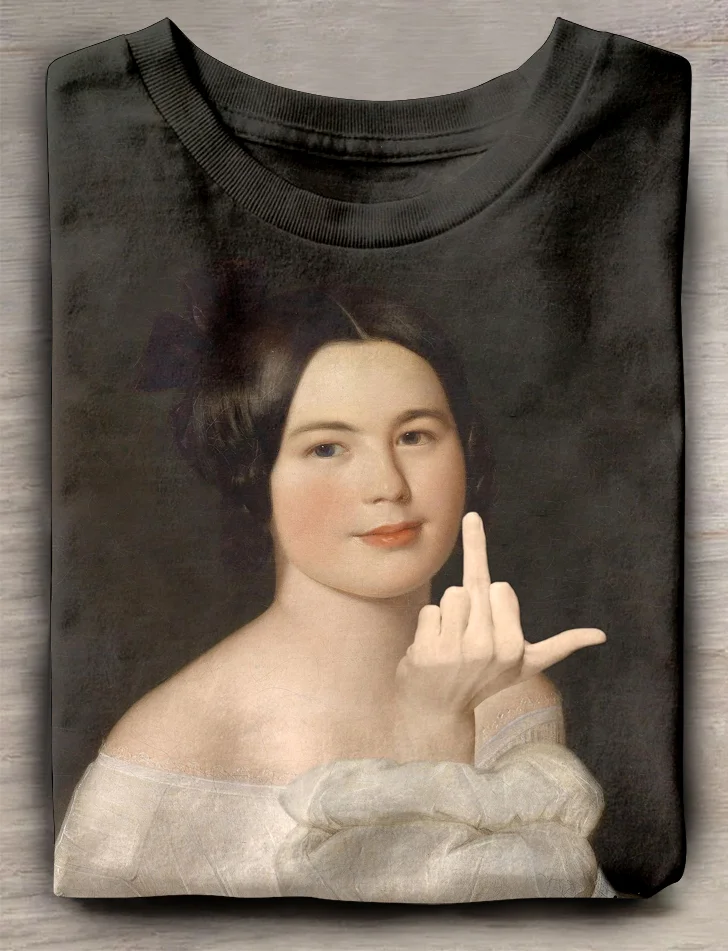 Eagerlys  Middle Finger T-shirt Eagerlys