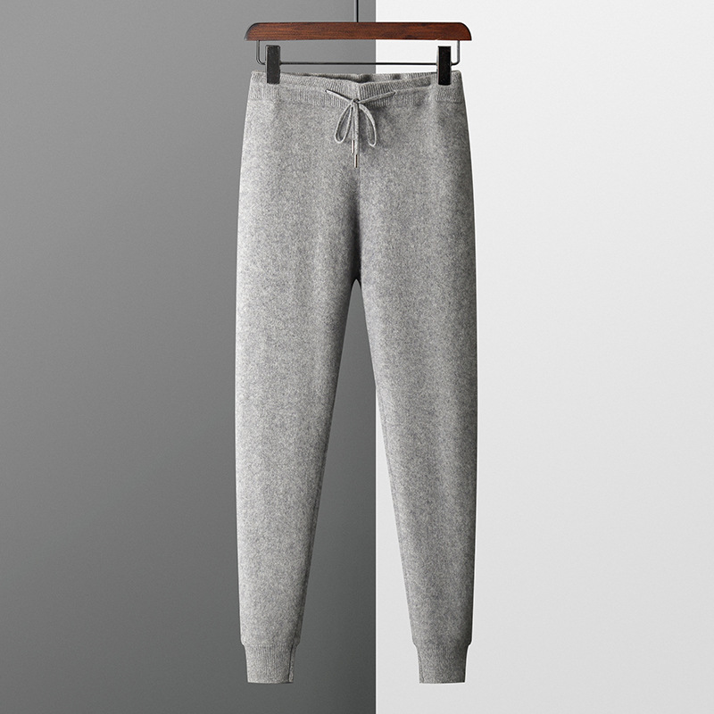 Knitted Men's Cashmere Lounge Pants REAL SILK LIFE