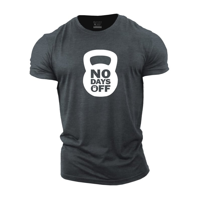 Cotton No Days Off Graphic T-shirts tacday
