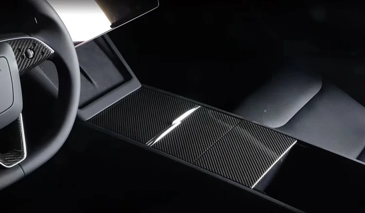 Tesla Model 3 Highland Real Carbon Fiber Center Panel