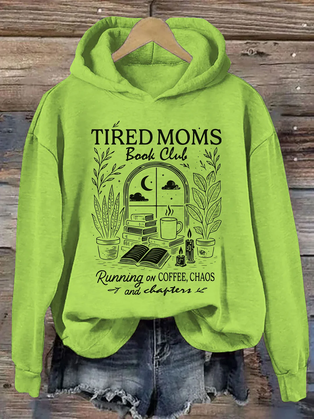 Tired Moms Book Club Hoodie