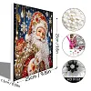 Xmas Santa Framed Special Shape Diamond Painting Kit 25x25cm