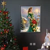 Diamond Painting-DIY Full Round Drill Christmas Girls