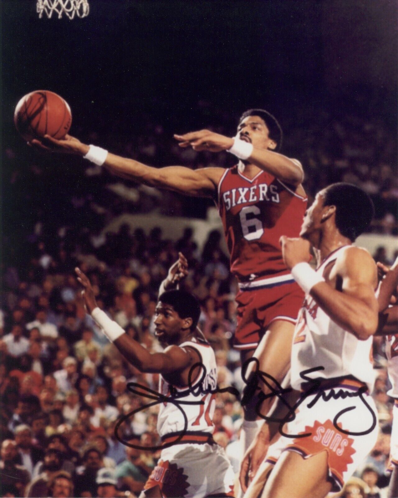 JULIUS IRVING - DR. J - 76ers Signed Autographed 8x10 Reprint Photo Poster painting !!