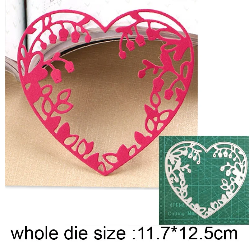 2021 New Craft Dies Heart Frame Metal Cutting Dies Cut Die Mold Decoration Scrapbook Dies Knife Mould Blade Punch Stencils Dies