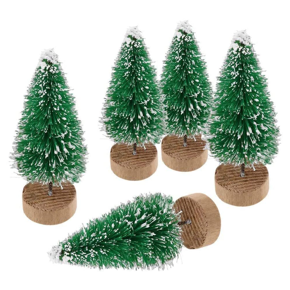 

Small Christmas tree decorated with cedar pine on sisal silk, 501 Original