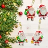 6pcs DIY Diamond Painting Keychain | Santa Claus (Single Side)Christmas