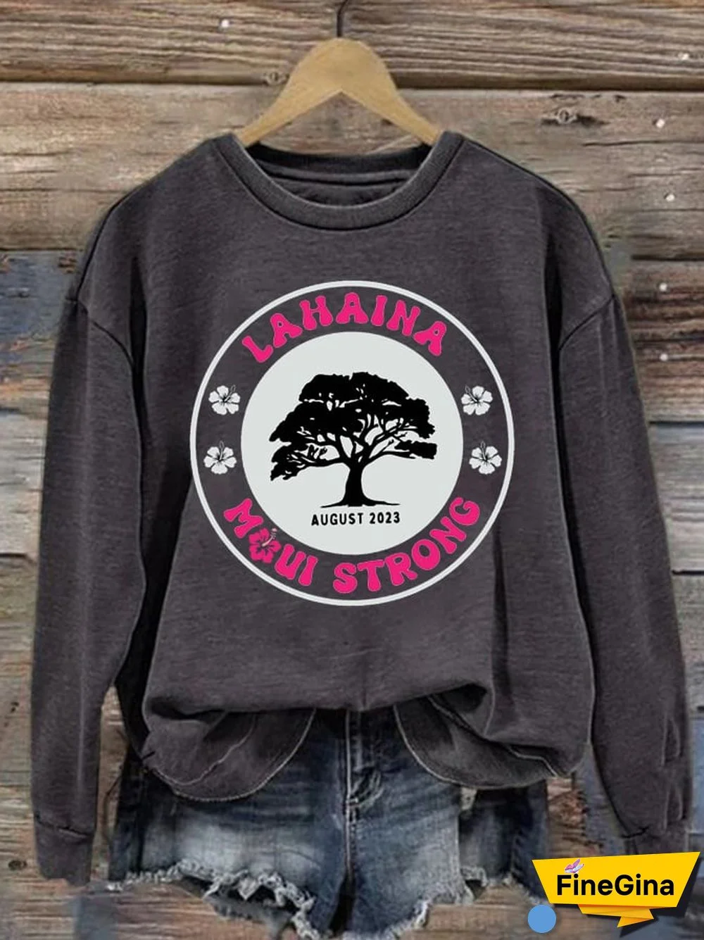 Women's Maui Strong Print Sweatshirt