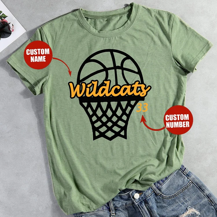 Custom Basketball Funny T-Shirt Tee-01051-Annaletters