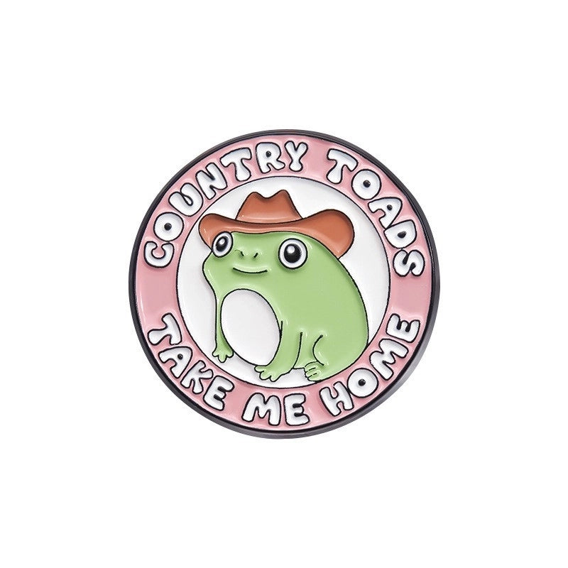 Cartoon Style Cute Pin Frog Alloy Plating Unisex Brooches