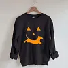 Unisex Dachshund And Halloween Printed Sweatshirt Family Sets