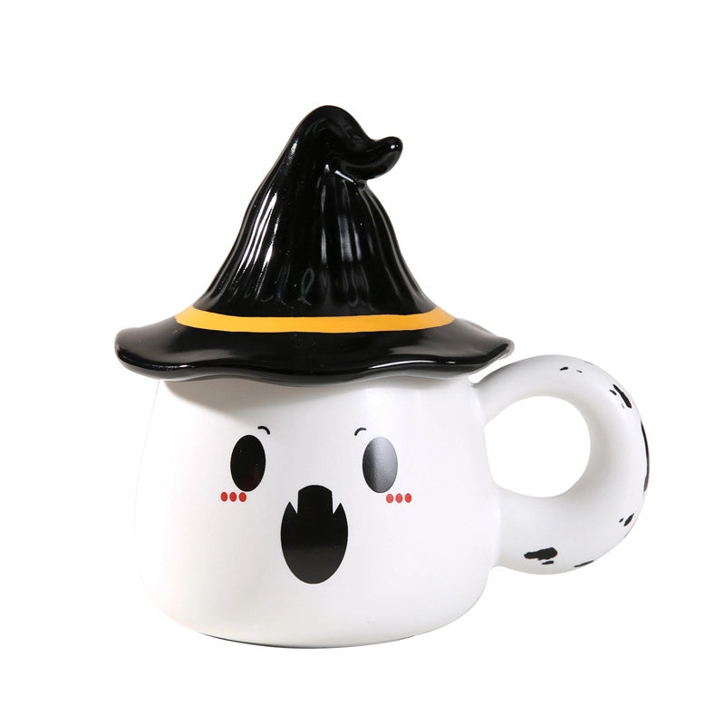 Halloween Ghost Mug Ceramic Cup Creative Funny Lovers Water Cup Home Breakfast Milk Coffee Cup Tea Cup