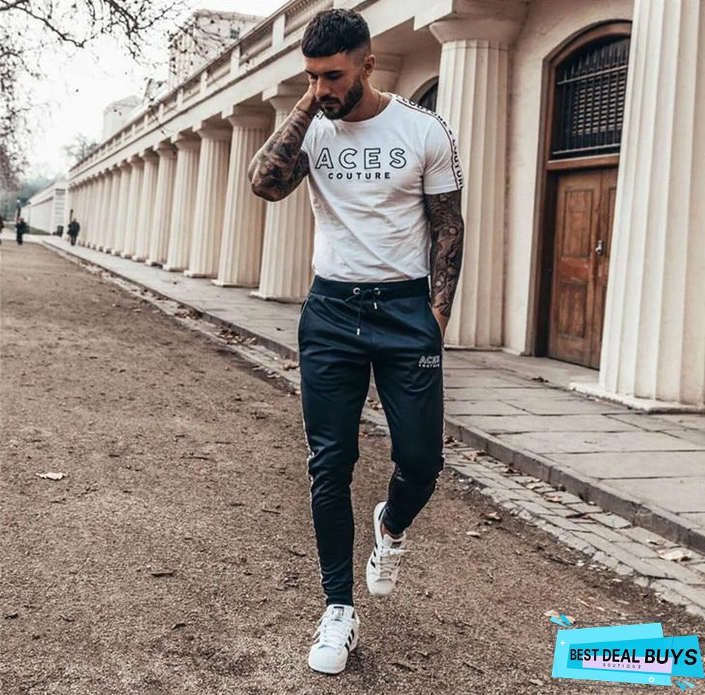 Men T-shirt Striped T-shirt Mens Clothing Trend Slim Fit Short Sleeve Casual Mens Top Tee Shirt