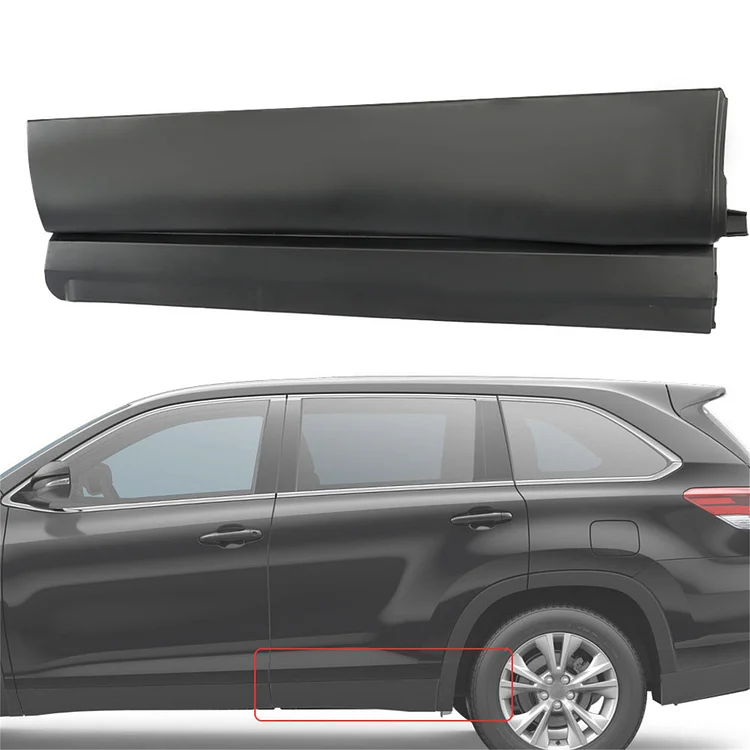 SEBLAFF Rear Driver Side Door Molding Rocker Panel Trim Strip Lower Replacement for 2014-2019 Highlander 750760E070C0