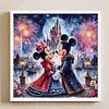 Mickey Minnie Disney-11CT Stamped Cross Stitch 45*45cm