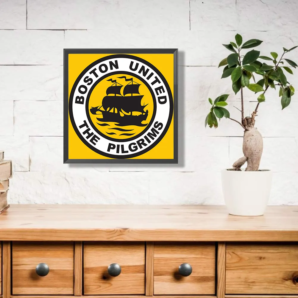 Full Round Diamond Painting 30*30cm - Boston United Fc Football Team