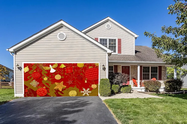 Ornaments Garage Door Mural